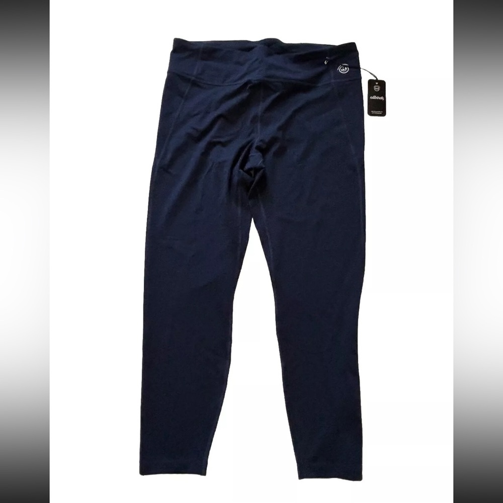 Allbirds Women’s Leggings Natural BLUE NAVY Wool Blend XXXL 3XL